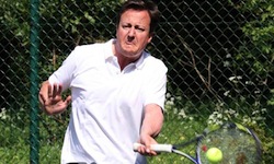 David Cameron tennis